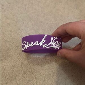 Purple 'Speak Now' Bracelet from the Speak Now World Tour